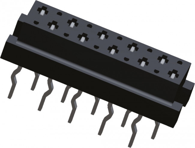 1-2178710-0, Conn Socket Strip SKT 10 POS 1.27mm Solder ST Thru-Hole T/R