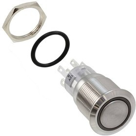 PV4F2G0SS-344, Pushbutton Switches Illuminated, Sealed Anti-vandal switch