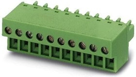 1850673, Pluggable Terminal Blocks 3 Pos 3.81mm pitch Plug 28-16 AWG Screw