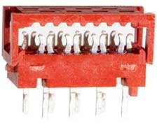 215570-8, Conn IDC Connector PL 8 POS 1.27mm Solder RA Thru-Hole T/R