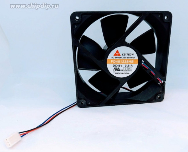 Вентилятор Y.S. TECH FD481238HB 120x38мм 48V 10.08W 0.21A OEM