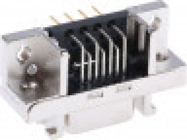 10214-5212PL, Разъем D Sub, угловой, Mini D (Ribbon Connector), Гнездо, Серия 102, 14 контакт(-ов), Пайка