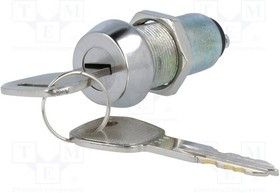 S-246-1, Переключатель замок для РЭА, 2, Алгоритм раб OFF-ON, 19мм, 90°