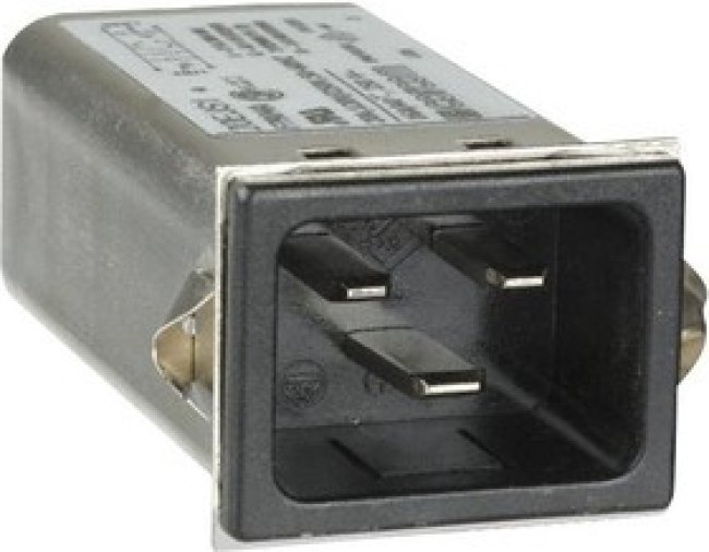 6609008-7, Filtered IEC Power Entry Module, IEC C14, Medical, 1 А, 250 В AC