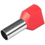 НШВИ(2) 10-14, Наконечник штыревой втулочный изолированный красный 2х10мм²