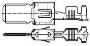 964304-1, Automotive Connectors FLACHSTECKER5 8X0 8