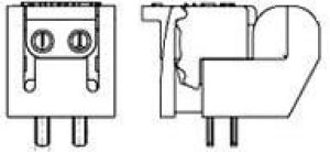 1339345-1, Conn Wire to Board F 2 POS Solder ST Thru-Hole Bag