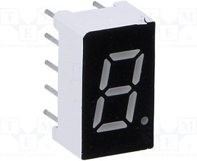 OPD-S3010LB-BW, Дисплей: LED, 7-сегментный, 7,62мм, 0,3", II.зн: 1, синий, 60мкд