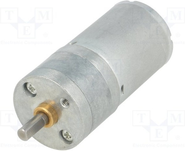 1572, Двигатель: DC, с редуктором, HP, 6ВDC, 6,5А, Ось: D профиль, 20,4: 1