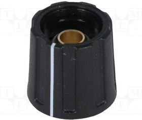 A2616630, Ручка, с указателем, ABS, dоси: 6,35мм, d16x15,5мм, черный