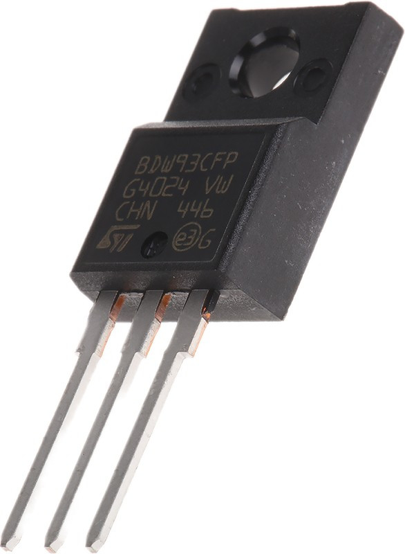 BDW93CFP, Биполярный транзистор, NPN, составной (Darlington), 100 В, 12 А, 33Вт