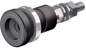 14.0010-28, Grey Socket Banana Plug - Screw, 600V