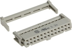 09185266813, 26-Way IDC Connector Socket for Cable Mount, 2-Row