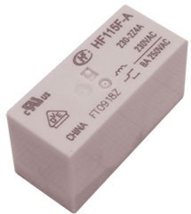 HF115F-A/230-2Z4A, AC230V 8A 250VAC (2 Form C) (AgSnO2) / HF115F-A/230-2Z4A