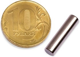 Неодимовый магнит пруток 5х20 мм