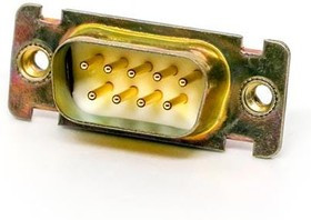 DEE9PF179, D-Sub Standard Connectors DSUB 9M WW2 E GF ZINC