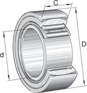 PNA20/42-XL 20mm I.D Needle Roller Bearing, 42mm O.D PNA20/42-XL 20mm I.D Needle Roller Bearing, 42mm O.D