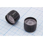 Декоративная ручка для переменных резисторов; №10000 ручка d6,0z 9\17x13,5\пл\чер\\KNRB001