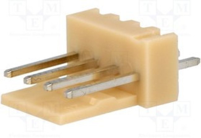 NS25-W4P, Гнездо, провод-плата, "папа", PIN 4, 2,54мм, THT, NS25, 250В, 3А