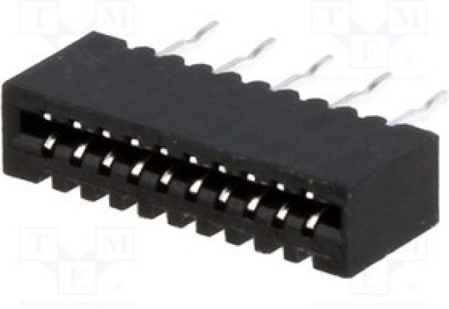 DS1020-04-10BVT1, Разъем: FFC (FPC), прямой, PIN: 10, NON-ZIF, THT, луженые, 20мОм DS1020-04-10BVT1, Разъем: FFC (FPC), прямой, PIN: 10, NON-ZIF, THT, луженые, 20мОм
