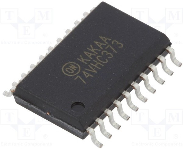 74VHC373M, IC: digital; D latch; Ch: 8; 2?5.5VDC; SMD; SO20-W; VHC; -40?85°C 74VHC373M, IC: digital; D latch; Ch: 8; 2?5.5VDC; SMD; SO20-W; VHC; -40?85°C