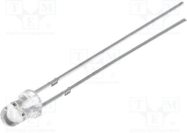 OSOOJ23131A, Светодиод, 3мм, биполярный, голубой, 2180-3000мкд, 30°, LED AC OSOOJ23131A, Светодиод, 3мм, биполярный, голубой, 2180-3000мкд, 30°, LED AC