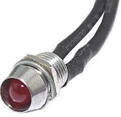 FL1M-6CW-2-R12V, LED RED 6MM NUT 12VDC STK 99AC2338 FL1M-6CW-2-R12V, LED RED 6MM NUT 12VDC STK 99AC2338