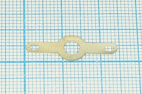 Клемма "лепесток", d4,2x2-9,0, латунь луженая