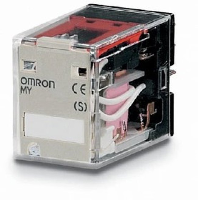 Реле серии MY-S, форма контактов 4PDT, напряжение питания 24 V DC MY4 24DC (S) Реле серии MY-S, форма контактов 4PDT, напряжение питания 24 V DC MY4 24DC (S)