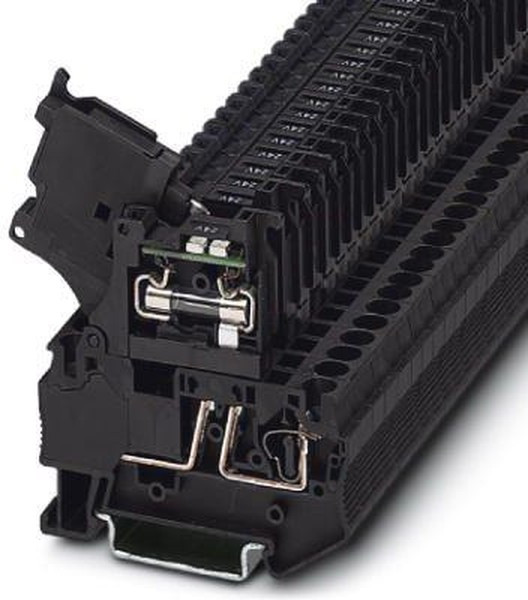3036550, ST 4-HESILED 60 (5X20) Series Black DIN Rail Terminal Block, 0.08 4mm², Single-Level, Spring 3036550, ST 4-HESILED 60 (5X20) Series Black DIN Rail Terminal Block, 0.08 4mm², Single-Level, Spring