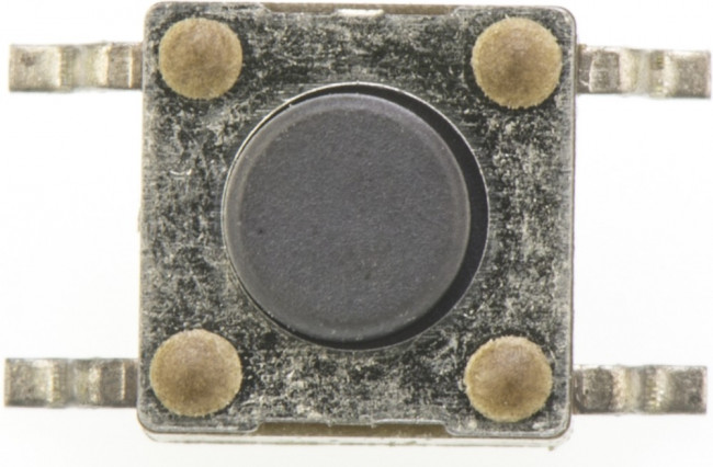 2-1437565-7, Switch Tactile OFF (ON) SPST Round Button Gull Wing 0.05A 24VDC 1.57N SMD Loose