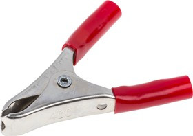 BU-40C-2, Crocodile Clip, Copper Contact, 20A, Red