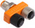 ASBS2M12-5 P11, Tee 5 Pole M12 Socket to 5 Pole Plug Adapter