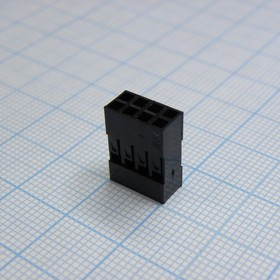 I-DS1071-SCB02X4, Гнезда на кабель, двухрядные, требуются контакты T-DS1071-SC600