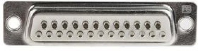 5443806, D-Sub Connector, Steel, Plug, DB-25