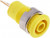 23.3060-24, Yellow Female Banana Socket, 4 mm Connector, Tab Termination, 32A, 1000V, Gold Plating