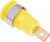 23.3060-24, Yellow Female Banana Socket, 4 mm Connector, Tab Termination, 32A, 1000V, Gold Plating