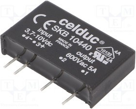 SKB10440, Реле: полупроводниковое, SPST-NO, Uупр: 3-10ВDC, 5А, 24-600ВAC