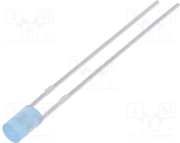 LL-304BD4J-B4-2B, LED; 3mm; blue; 210?350mcd; 110°; Front: flat; 2.6?3.6V; cylindrical LL-304BD4J-B4-2B, LED; 3mm; blue; 210?350mcd; 110°; Front: flat; 2.6?3.6V; cylindrical