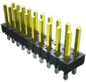 TSW-108-24-L-S, TSW Series Pin Header, 8 Contact(s), 2.54mm Pitch, 1 Row(s), Unshrouded