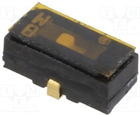 CAS-120A, Переключатель: движковый: Пол: 2: SPDT: 0,1A/6ВDC: ON-ON: -40-85°C