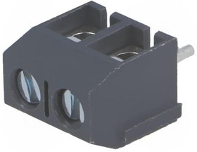 TB-5.0-P-GY, Зажимная рейка для печатных плат, угловой 90°, 5мм, на PCB, 16А TB-5.0-P-GY, Зажимная рейка для печатных плат, угловой 90°, 5мм, на PCB, 16А