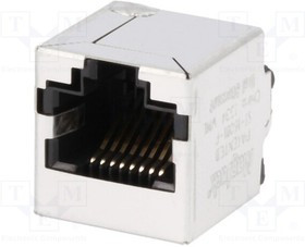 SI-46001-F, Гнездо; RJ45; PIN: 8; экранированный,с LED; Конф: 8p8c; THT