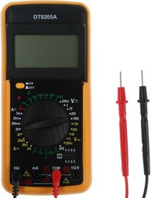 Мультиметр DT-9205А, ACV/DCV, ACA/DCA, 200-200M?, 20nF-200mF, прозвон 1550212