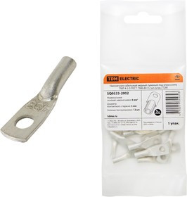 Наконечник медный луженый ТМЛ 4-5-3 ГОСТ 7386-80 (12 шт./упак.) TDM Наконечник медный луженый ТМЛ 4-5-3 ГОСТ 7386-80 (12 шт./упак.) TDM