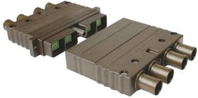 SIM2B40KG, Rectangular MIL Spec Connectors Composite Stnd 2-bay clickernut plug