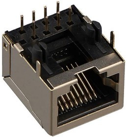 TJ16S-8P8C (KLS12-107L-2-8P8C- 0-2-1-W-1-1-1), Разъем на плату 8-8 (RJ-45), тип16