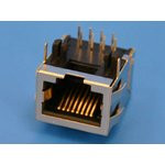 TJ16S-8P8C (KLS12-107L-2-8P8C- 0-2-1-W-1-1-1), Разъем на плату 8-8 (RJ-45), тип16