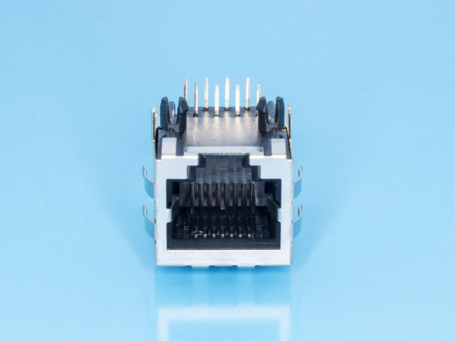 TJ16S-8P8C (KLS12-107L-2-8P8C- 0-2-1-W-1-1-1), Разъем на плату 8-8 (RJ-45), тип16