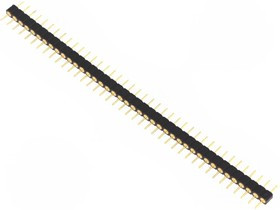 DS1004-1*40F11, Панелька планка с выводами PIN, PIN 40, THT, 2,54мм
